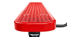 Barco Products SuperSaver Commercial Rectangular Picnic Table, 6 ft Seats 6, Red Thermoplastic-Coated Expanded Metal, 1-5/8 in. Umbrella Hole, Portable or Surface Mount, 10-Year Guarantee