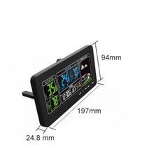 NSUQOA JSEIAJB Weather Clock LED Electronic Alarm Multi-Function Weather Indoor Thermometer