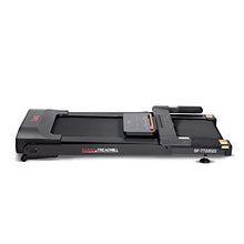 Sunny Health & Fitness Slim Folding Treadmill with 12-Level Auto Incline Black