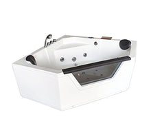 SIMBASHOPPING USA Whirlpool Corner Bathtub Hydrotherapy IBIZA 59.05