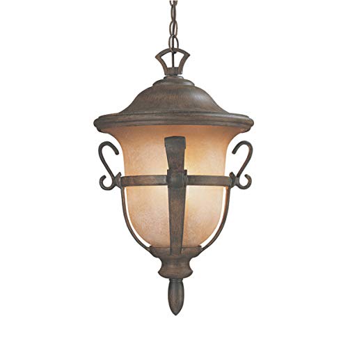 Kalco 9396MB Tudor Outdoor 3 Light Hanging Lantern Pendant, Medium