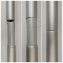 Telepole 7000-T8 Aluminum 28' Sectional Flagpole, 2.4" Tube Diameters with Accessories (Includes 266 LED Solar Light)