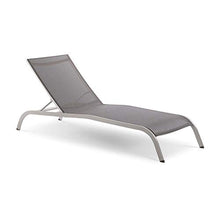Modway Savannah Chaise Set with Four Lounge Chairs Grey