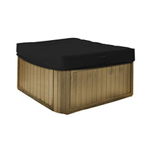 Hot Tub Cover/Spa Cover 18 Oz Waterproof - 100% Weather Resistant Outdoor Square Spa Cover with Elastic for Snug Fit (14" H x 85" W x 85" D, Black)
