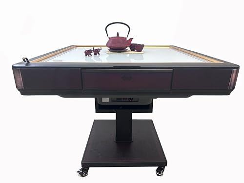 usamjtable Ultra-Thin Automatic Mahjong Table Wine Red