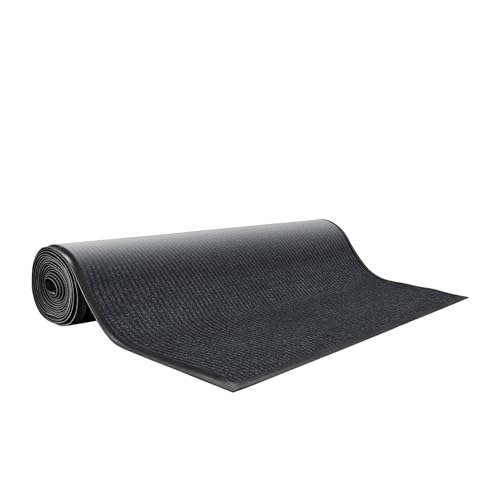Guardian 64066030 Golden Series Dual-Rib Indoor Wiper Floor Mat, Vinyl/Polypropylene, 6'x60', Charcoal