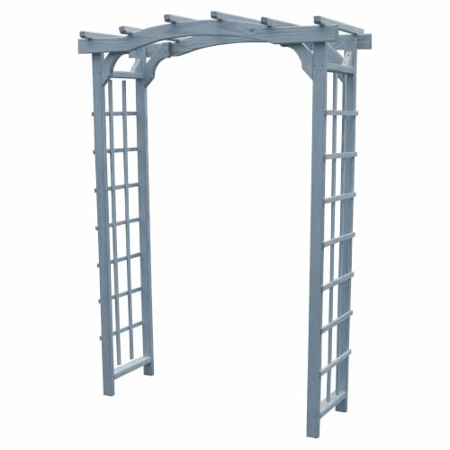 Keystone Amish Co. Newport Pressure Treated Pine Arbor, 4-Foot, Grey Stain