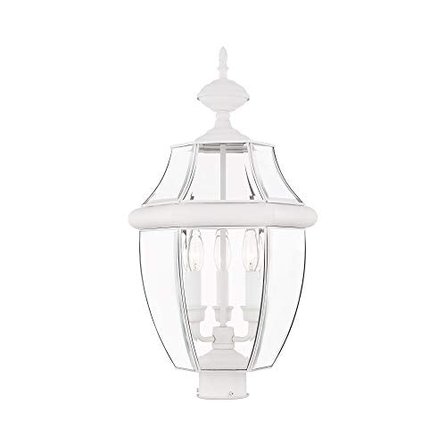 Livex Lighting 2354-03 Post Light Fixture, White