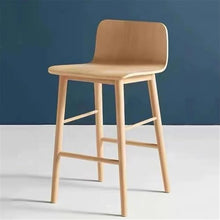 DINBOZ26X Counter Stools Original Wood Color High Stool Bar Restaurant Household Wooden High Chair Multi-Size Optional Bar Stools(XL)
