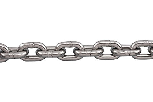 MarineNow Stainless Steel Anchor Chain 316 1/4" DIN 766 BBB 150 ft