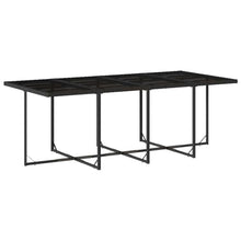 Favemtsl 13-Piece Outdoor Dining Set, Modern Poly Rattan Garden Furniture for 12, Large Rectangular Table with 8 High-Back Chairs and 4 Stools, Steel Frame with Washable Cushions