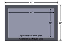 18' x 40' Rectangle Loop-Loc ll Gray Super Dense Mesh In-Ground Pool Safety Cover