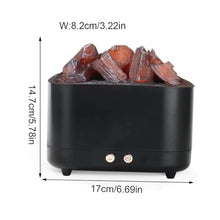 QGSAGHTY Water Vapor Fireplace 3D Atomized Fireplace, Simulated Charcoal Lamp, Home Simple Bedroom Simulated Flame Intelligent Decorative Humidifier 3D Atomized Fireplaces