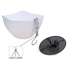 BBYYDS 4PCS Hanging Planters White Indoor Outdoor Planting or Storage Garden for Plants, Flower Pot Container