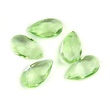 38mm/50mm/63mm/76mm/89mm Green Tear Drop Glass Crystal Prism DIY Pendant Chandelier Jewelry Suncatcher Spacer Faceted,89mm 20pcs