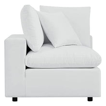 Modway Commix 5-Piece Fabric Upholstered Outdoor Sectional Sofa in White