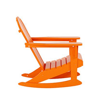 WestinTrends Malibu Outdoor Patio Porch Rocking Adirondack Chair (Set of 4), Orange