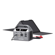 UDPOWER C400 400W Portable Power Station V2.0 with 40W Solar Panel, 256Wh LiFePO4, Surge 800W, for Camping RV Emergency, CPAP Ready