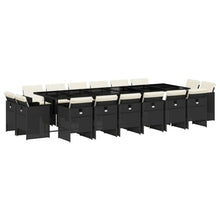 AMBERARD Patio Dining Set Set of 16 Black Furniture Set