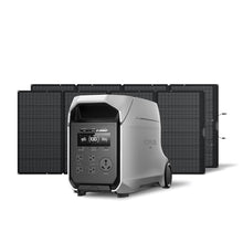 EF ECOFLOW 3072Wh DELTA 3 Ultra Plus Power Station with 2X400W Solar Panels