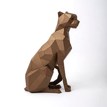 Cheetah Metal Sculpture - Handmade Artwork for Home or Garden Decor-3D Metal Standing Sculpture