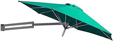 RWGOVLU Sun Parasol Umbrella Garden Outdoor Patio Balcony Round Wall Mounted Cantilever Parasol with Aluminium Frame, Telescopic Tilting Sunshade Umbrella