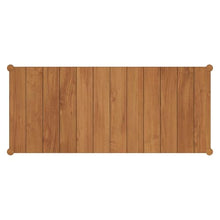 Modway Eleni 89-Inch Outdoor Teak Wood Dining Table in Natural – Rectangular Patio Dining Table with Slatted Top for Patios, Decks, Or Gardens
