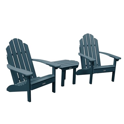 Highwood AD-KITCLAS5-NBE The Adirondack Collection Westport 3pc Set with Side Table, Nantucket Blue