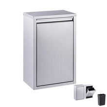 XBTGS Pull-Out Trash Drawer for Outdoor Kitchen - Stainless Steel Tilt-Out Cabinet, Perfect for BBQ Island Grill Station，15L，15L