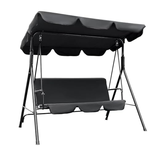 XJOYSL7921 Garden Bench 3 Person Patio Porch Swing Adjustable Canopy Durable Steel for Backyard Garden Balcony Outdoor Park Bench