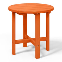 WestinTrends Malibu 3-Piece Outdoor Folding Adjustable Adirondack Chair with Cup Holder & Hideaway Ottoman and 18" Side Table, Orange