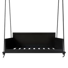 Amish Casual The Philly Amish Crafted 5 Foot Porch Swing Bed in Black, Daybed Swing Made in The USA from Kiln Dried Pine