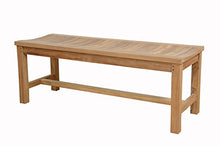 Anderson Teak Madison Backless Bench - Versatile Outdoor Seating - Extra Thick Wood 48"