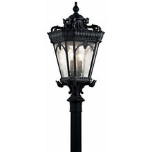 Bailey Street Home 4 Light Post 30 inches Tall by 14 inches Wide-Textured Black Finish Traditional Outdoor Post Lantern 147-Bel-1044904
