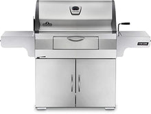 Napoleon Stainless Steel PRO 605 Charcoal Professional BBQ Grill - PRO605CSS - Professional Style Charcoal Barbecue Grill, Full Size Cart Model Charcoal BBQ, Smoker Charcoal BBQ