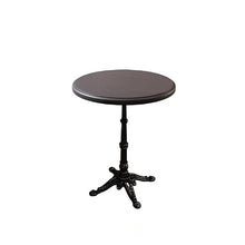 JOSOGO Vintage Bistro Table, Restaurant Table, Multi-Shape with Ornate Cast Iron Base, Sturdy & Elegant, for Cafe, Patio and Living Room(A,50cm)