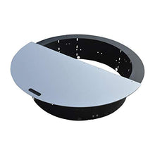 Firebuggz Fire Pit Covers - Stainless Steel Fire Pit Cover, 40” Round - Snuffer Cover Top for Wood or Gas Pit Ring, Silver