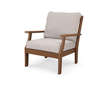POLYWOOD® Braxton Deep Seating Chair in Teak/Dune Burlap
