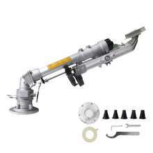 BANGBANGJI Agriculture Lawn Irrigation Spray Gun, 360° Fully Rotating Impulse Impact Sprinkler, with Nozzle Set, Large Area Irrigation, for Agriculture, Forestry & Industrial Use Model65+1.5mBracket