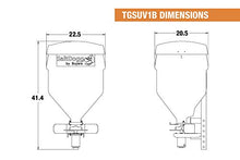 Buyers Products SaltDogg TGSUV1B Tailgate Salt Spreader, 4.4 Cu Ft / 331 lb Capacity, Hitch Mount, for SUV & Pickup Truck, Gravity Feed w/ Manual Gate, 12V Electric Drive, Poly Hopper, Residential Use