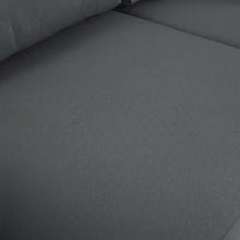 Outdoor Escape Gray Fabric Patio Modular Sectional, Weather-Resistant Cushions, Versatile Seating for Garden, Deck, Porch