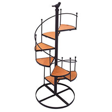 RWGOVLU Plant Stand Iron Multi-Layer Ladder Rotating Flower Pots Bonsai Frame Plant Balcony Living Room Indoor And Outdoor