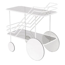Modern Sofa Side Table Trolley Storage Rack Snack Hand Pushed Serving Cart Living Room Dining Simple