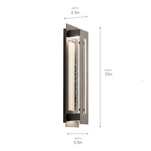 Kichler River Path LED Outdoor Wall Sconce Light, Olde Bronze