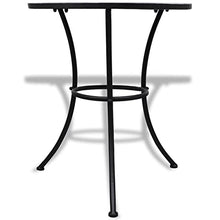 JKSVTF 3 Piece Bistro Set Ceramic Tile Blue and White, Garden Table and Chairs, Garden Chairs Set, Patio Set, Outdoor Table and Chairs