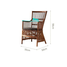 LIAN16PENG Wicker Chairs Chair Coffee Table Rattan Chair with Cushions Plant Wicker Sofa Chair Study Bedroom Chair Patio Chair