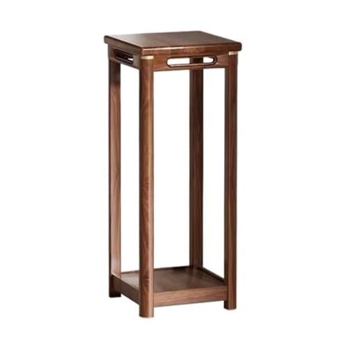 WOAITIANTIAN Vase Stand Indoor Bonsai Table New Chinese Style Wooden Plant Stand Floor Standing Ornamental Shelf(Large)