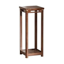 WOAITIANTIAN Vase Stand Indoor Bonsai Table New Chinese Style Wooden Plant Stand Floor Standing Ornamental Shelf(Large)