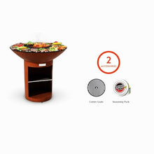 ARTEFLAME Charcoal BBQ Grill, Griddle, and Fire Pit Bundle | Gourmet Outdoor Cooking Essentials | Steakhouse Searing Set (40" Classic Storage Base with 2 Grilling Accessories) Made in USA