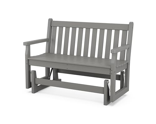 POLYWOOD® Traditional Garden Glider, Slate Grey